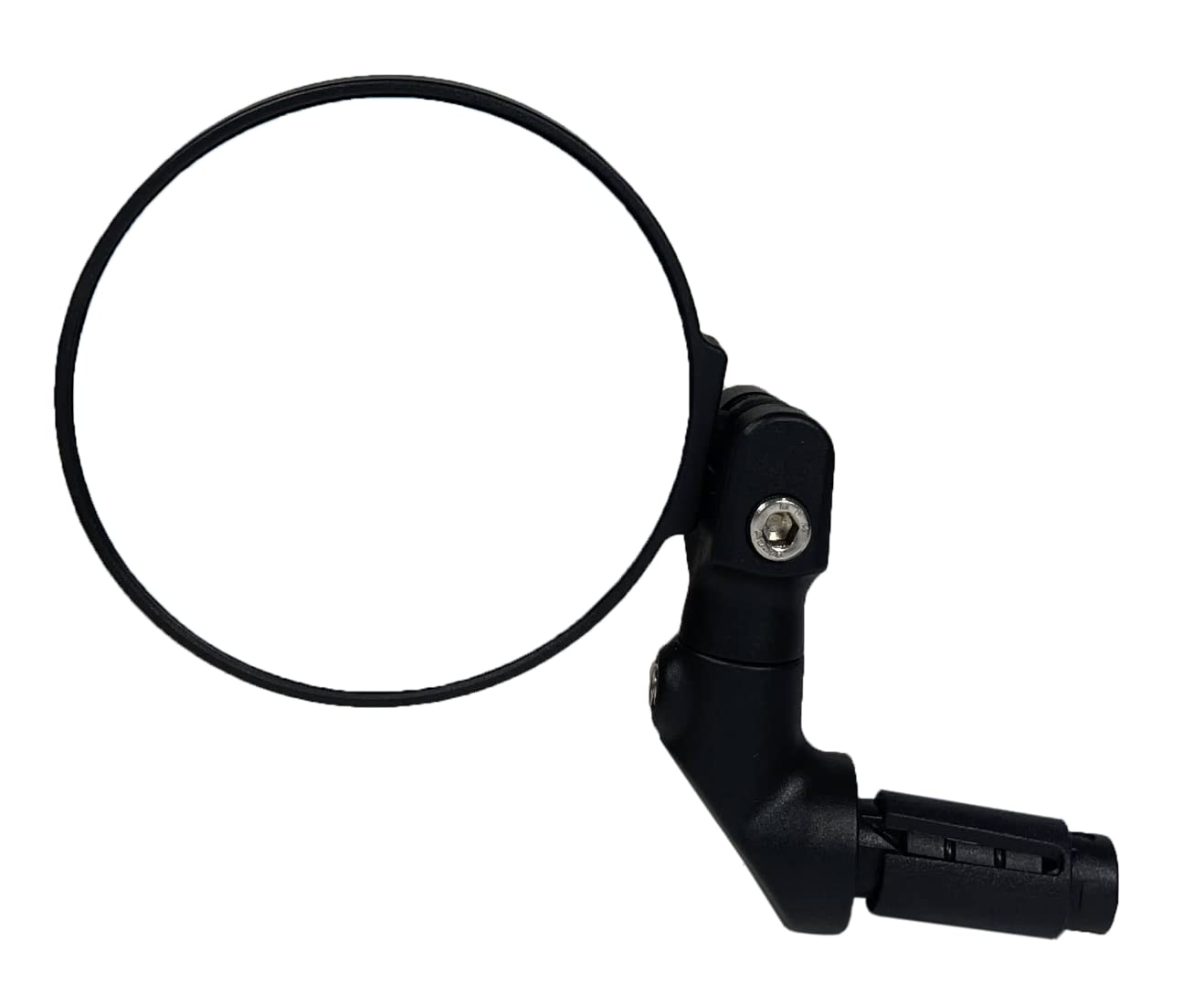 Hafny NEW Bar End E-Bike Mirror - Large Surface Handlebar Bike Mirror with HD Automotive Grade Glass - Safe Blast-Resistant Cycling Mirror (HF-M958S-FR08, Silver) - Perfect for Road Bikes, Mountain Bikes & Electric Bikes