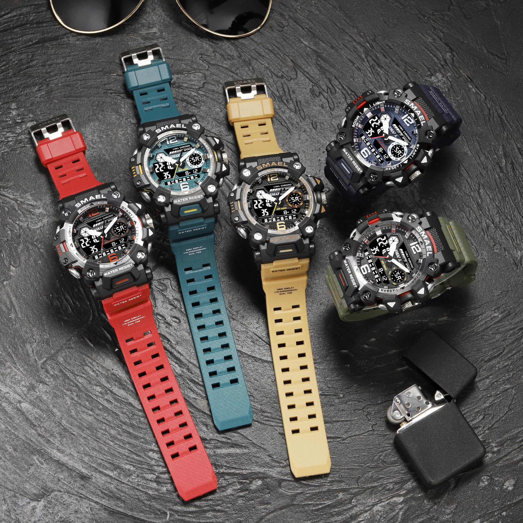 Military Tactical Watch for Men - Waterproof LED Digital Sports Watch with Durable Army Design - Perfect for Outdoor Adventures, Hiking, and Survival Training