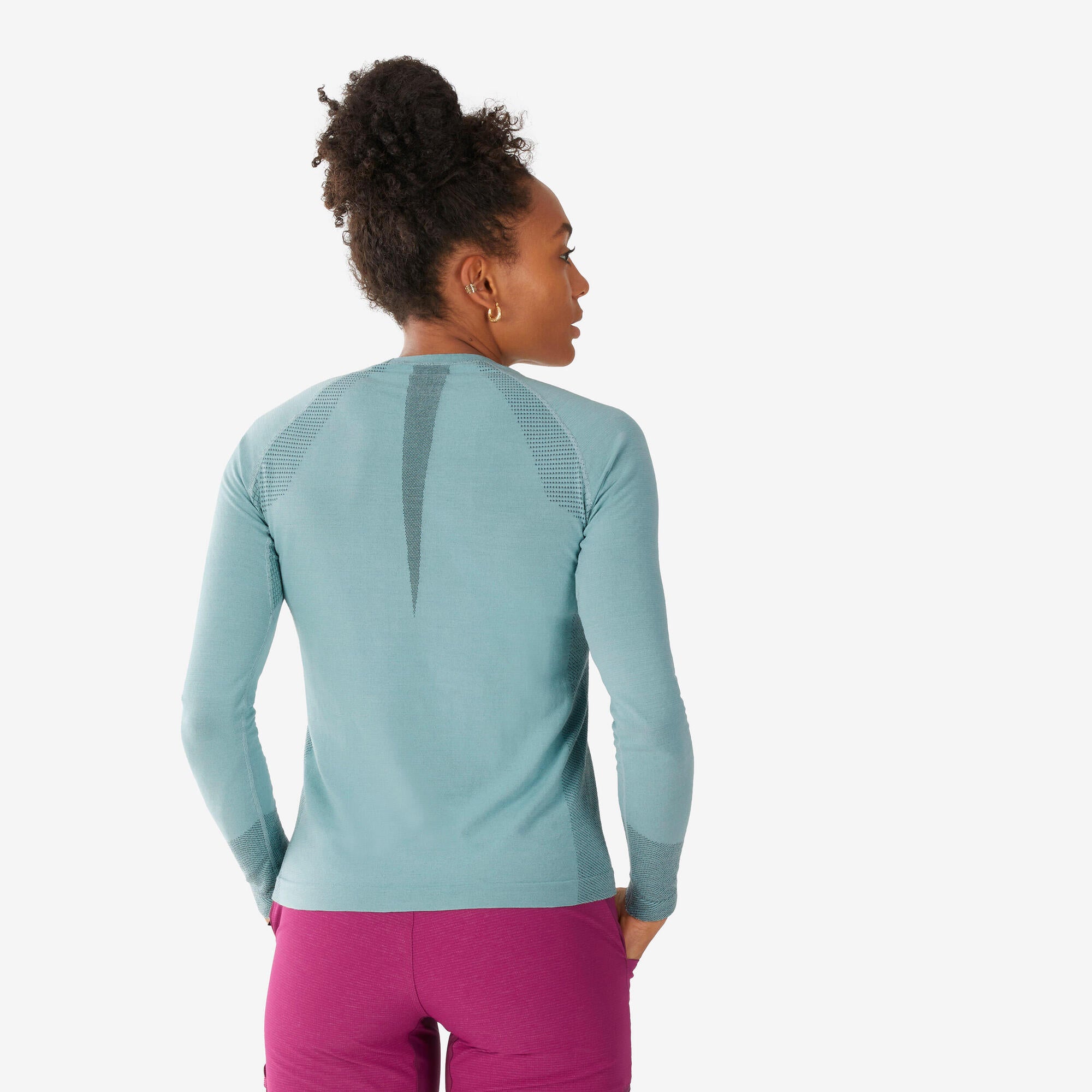 Simond Women's Alpinism Seamless Wool Long Sleeve Shirt - Warm Base Layer for Hiking, Climbing & Outdoor Adventures