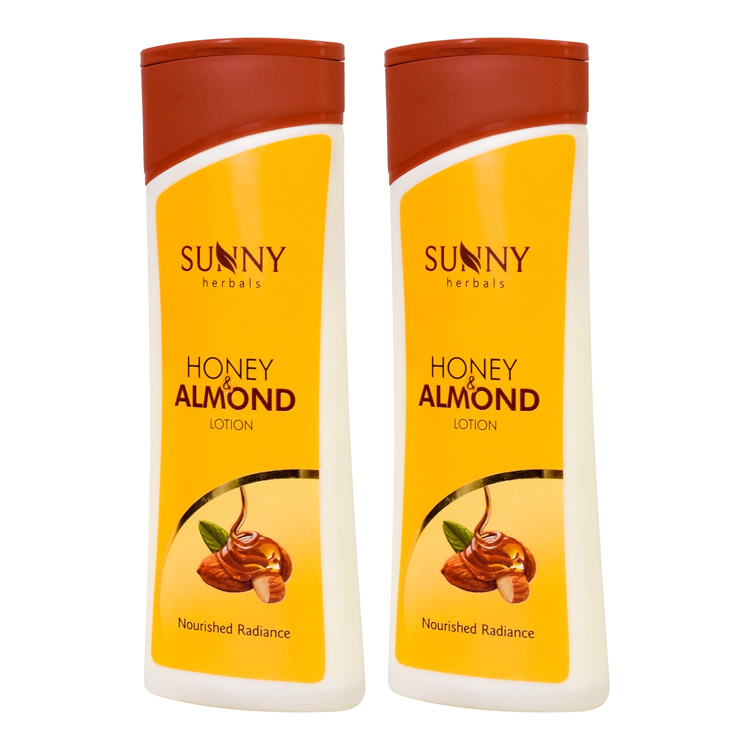 Sunny Honey & Almond Body Lotion with Natural Ingredients - Enriched with Almond Oil for Smooth, Radiant Skin & Honey for Firm, Youthful Skin | 100ml (Pack of 2) | Perfect for Daily Moisturizing, Dry Skin Care & Spa-Like Home Treatment