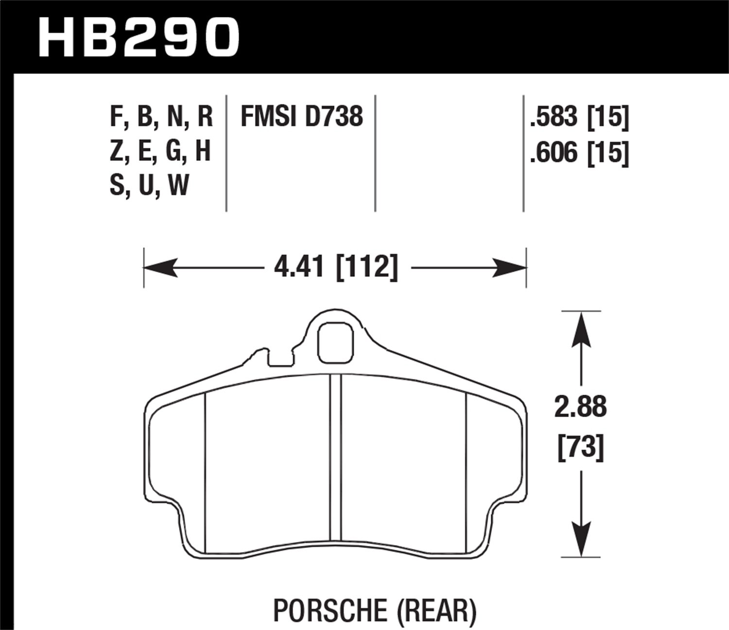 HB290G.583 DTC-60 High Performance Motorsport Brake Pads - Racing, Track Day & High-Speed Driving | Friction Material for Sports Cars & Performance Vehicles
