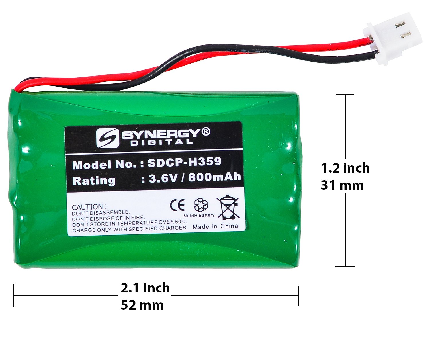 Sharp UXCC500 Cordless Phone Battery Combo Pack - 5 x SDCP-H359 Replacement Batteries for Panasonic Phones | Long-Lasting Power for Home & Office Use