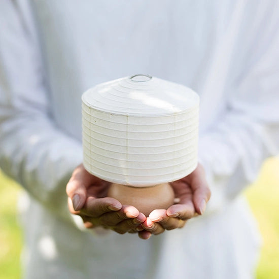 Mini Yame Lantern - Traditional Japanese Square Paper Lantern (Chochin) for Home Decor, Zen Garden, Tea Ceremony & Asian-Themed Events