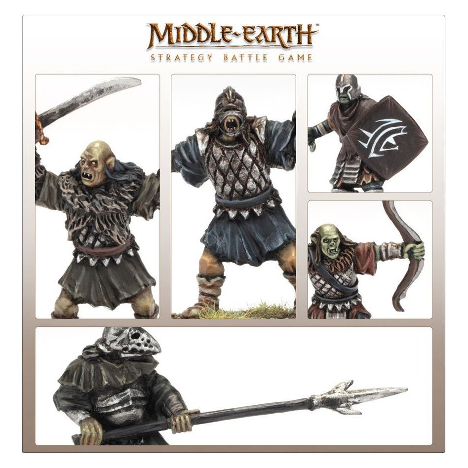 Lord of the Rings Mordor Battlehost Strategy Board Game - Official Middle-earth Collectible Figures for Epic Battles - Perfect for Game Nights and LOTR Fans