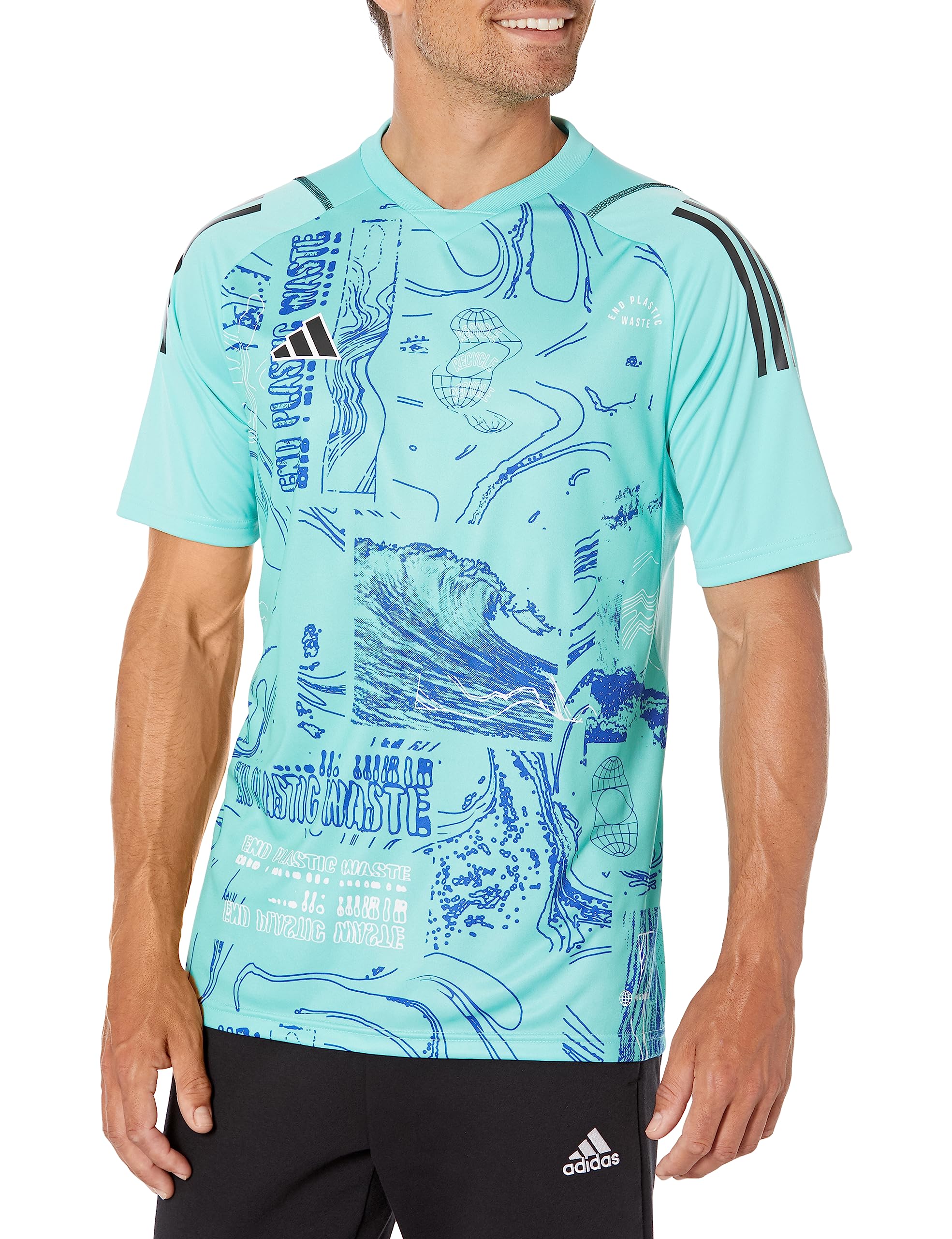 adidas Men's Alphaskin Tiro Jersey - Performance Soccer Jersey for Training & Matches - Moisture-Wicking & Breathable Football Shirt for Athletes (Great for Soccer Practice, Gym Workouts & Casual Wear)