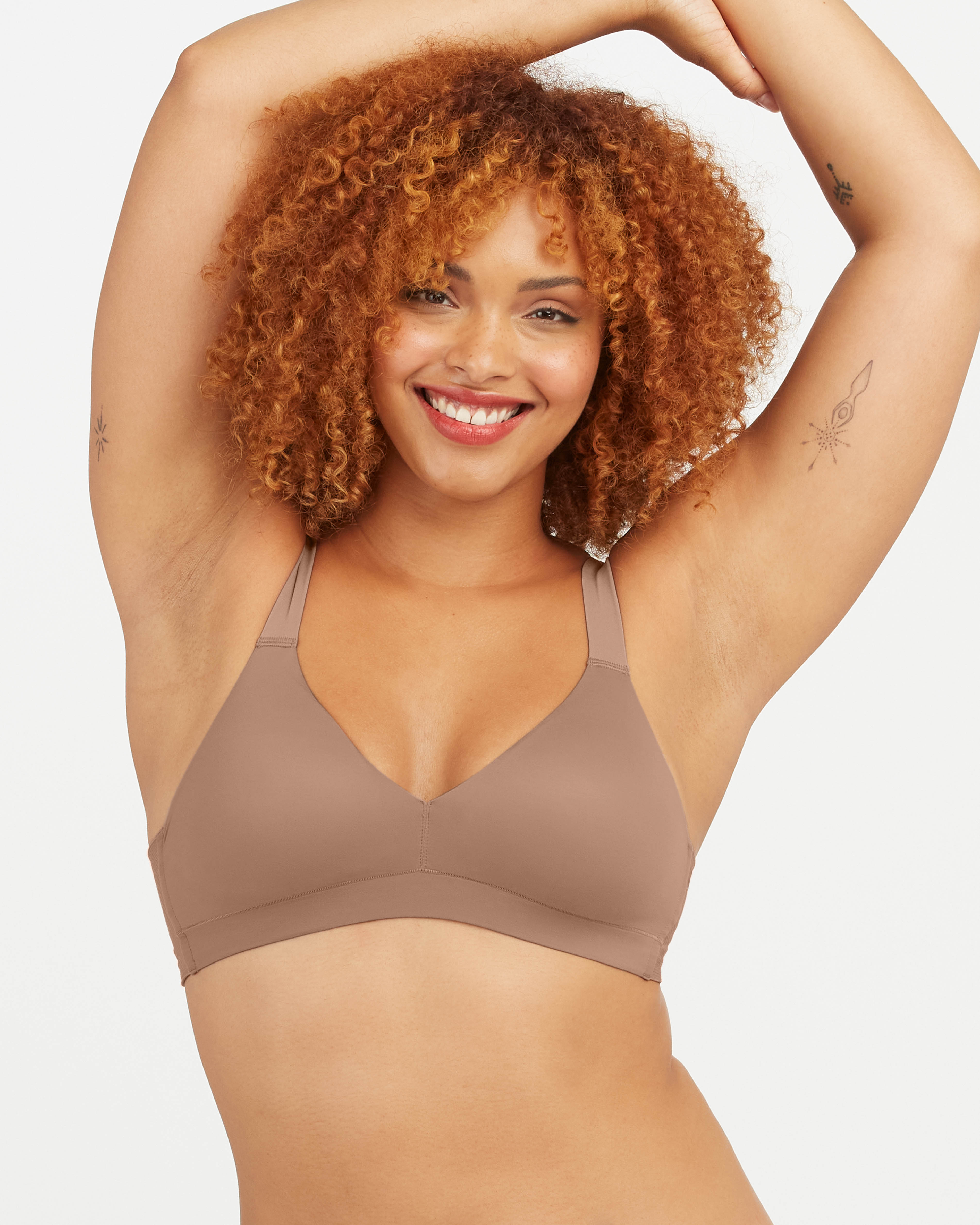 SPANX Smooth Comfort Lightly Lined Bralette - Wireless Support for Everyday Wear, Yoga & Lounge