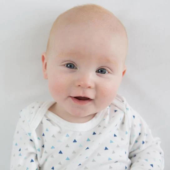 Premium Muslin Swaddle Blanket & Pajama Gift Set for Babies - Tiny Triangles Design (BGB 0031) | Soft & Breathable for Newborn Sleep, Swaddling & Photo Shoots