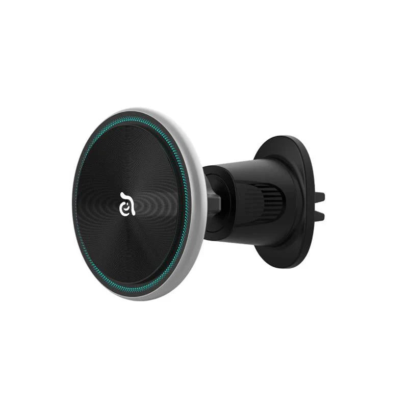 Adam Elements Omnia CX2 Magnetic Wireless Charger - Fast Charging, Compatible with iPhone & Android - Perfect for Home, Office & Travel (Black)