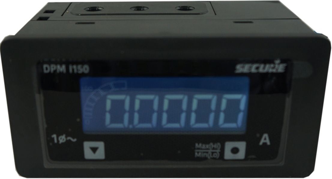 DPM48I150 2 - 48mm x 96mm LCD Digital Panel Meter, 0-6 Amp Current Meter with 0.5% Accuracy, 40-300VAC/DC Power Supply, IP54/IP65 Waterproof - Perfect for Industrial Control, HVAC Systems, and Electrical Panel Monitoring