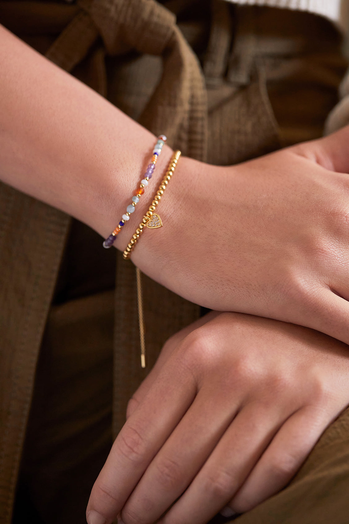 Mini Amelia Gemstone Bracelet - Dainty Beaded Bracelet for Women, Healing Crystal Jewelry Gift for Her - Perfect for Everyday Wear, Yoga & Meditation