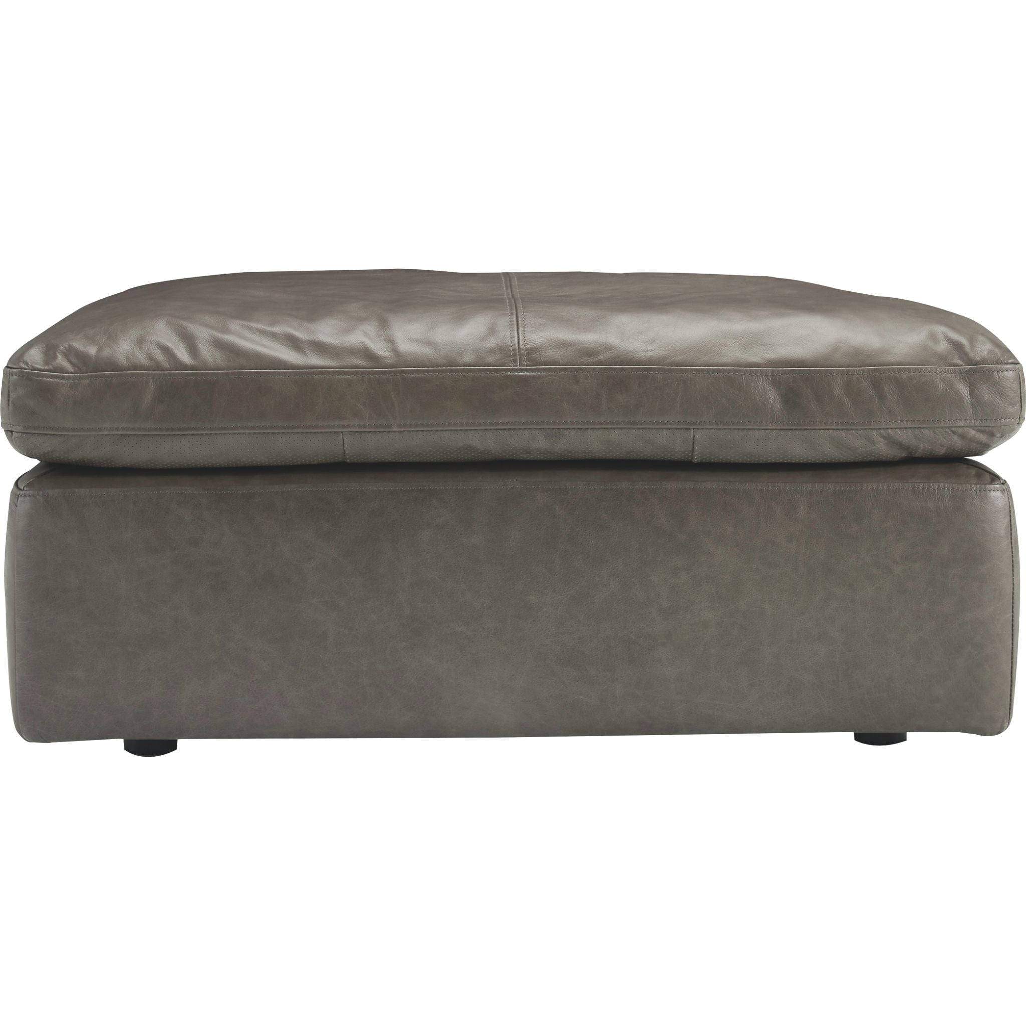 Alabonson Oversized Accent Ottoman with Concrete Finish - Modern Footrest Storage Pouf for Living Room, Bedroom & Office Decor