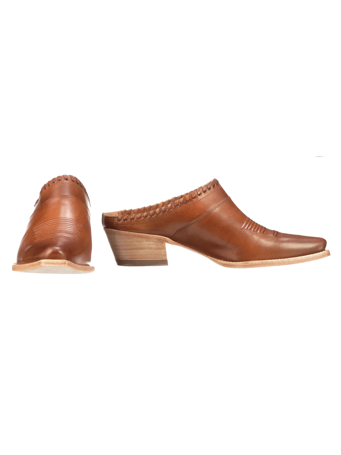 Lucchese I6115 Women's Western Mule Boots in Golden Tan - Stylish Cowgirl Shoes for Country Dancing & Casual Wear