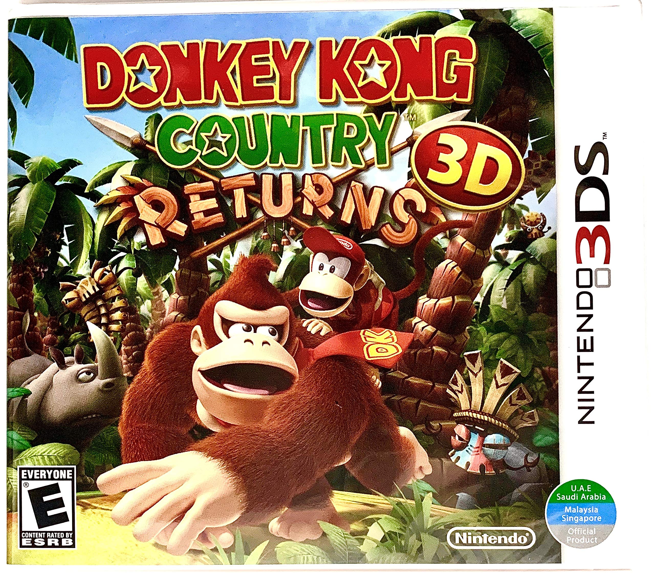 Donkey Kong Returns 3DS Game - World Edition | Action-Adventure Platformer for Nintendo 3DS | Perfect for Home Entertainment & Travel Gaming
