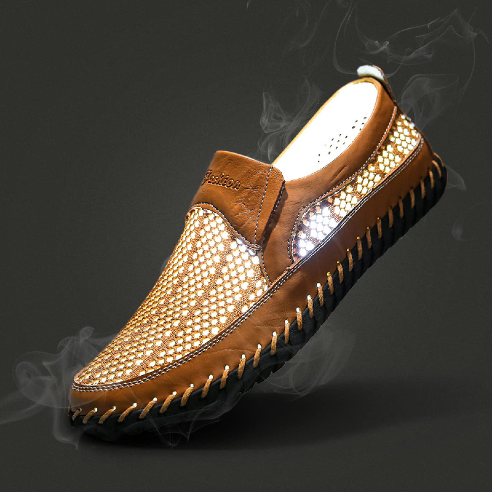**Hoxekle Men's Breathable Mesh Loafers - Comfortable Casual Walking Shoes for Summer | Lightweight Slip-On Sneakers for Outdoor, Travel & Daily Wear**    (Note: This optimized title includes relevant keywords like 