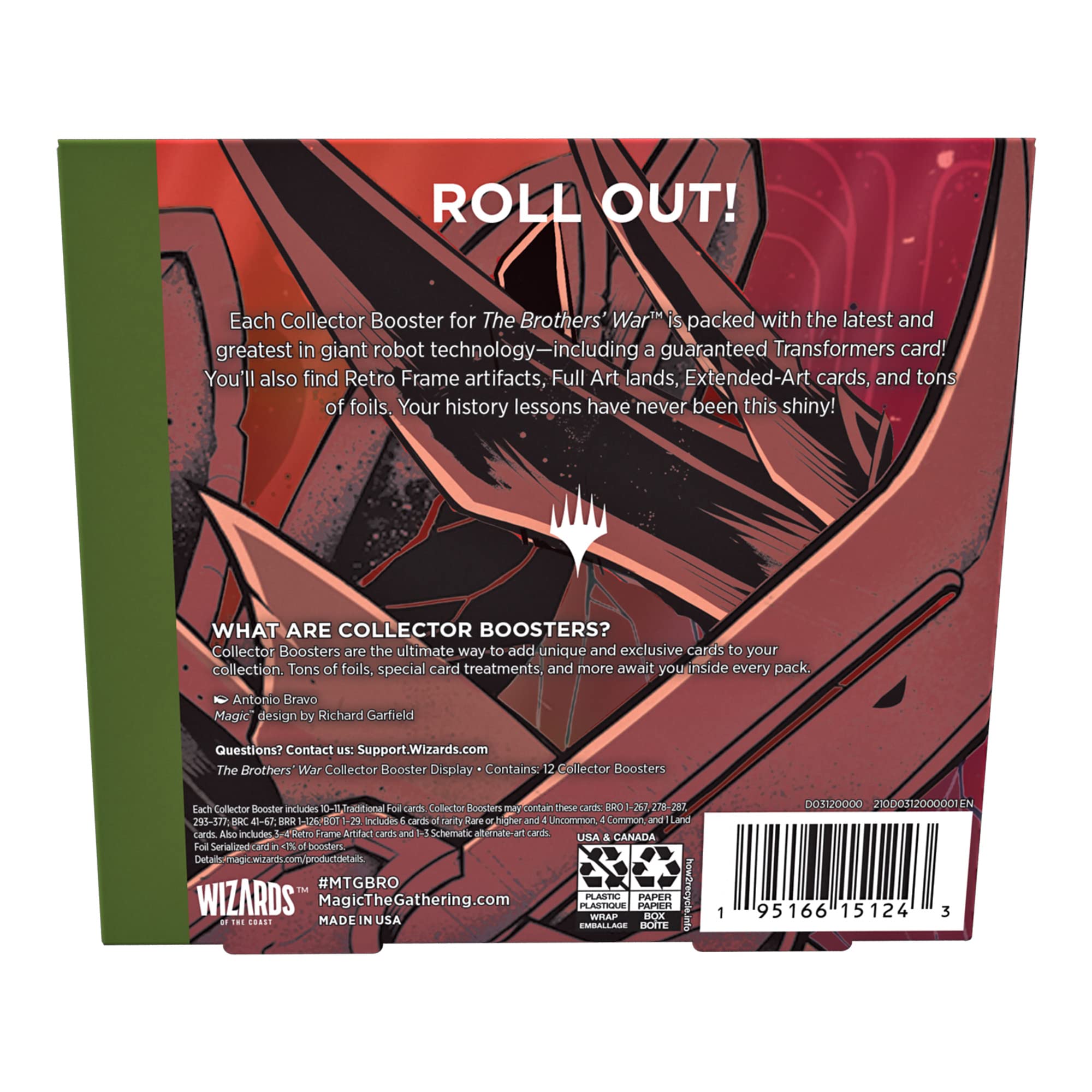 Magic The Gathering The Brothers War Collector Booster Box - 12 Packs (180 Cards) | MTG Collectible Trading Card Game for Deck Building & Strategy Battles