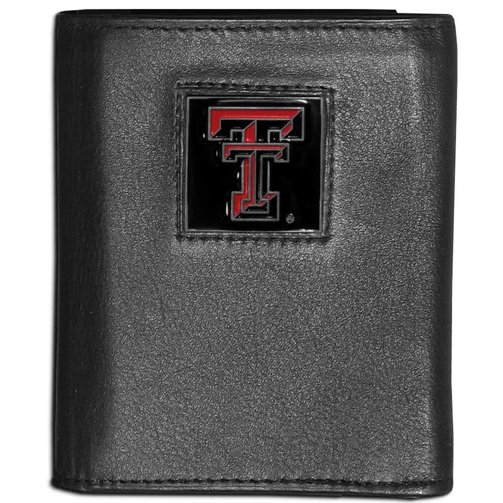 Siskiyou Sports NCAA Genuine Leather Tri-Fold Wallet for Men - Stylish & Durable College Football Gift for Fans, Perfect for Game Day & Everyday Use