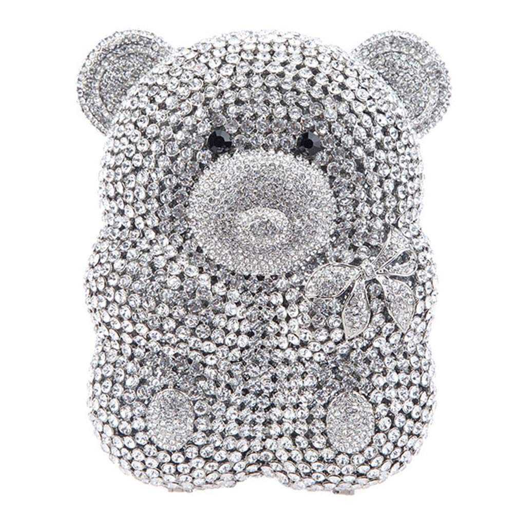 Elegant Crystal Wedding Clutch Purse for Women - Evening Party Handbag with Chain Strap - Perfect for Bridal, Prom, Cocktail & Formal Events