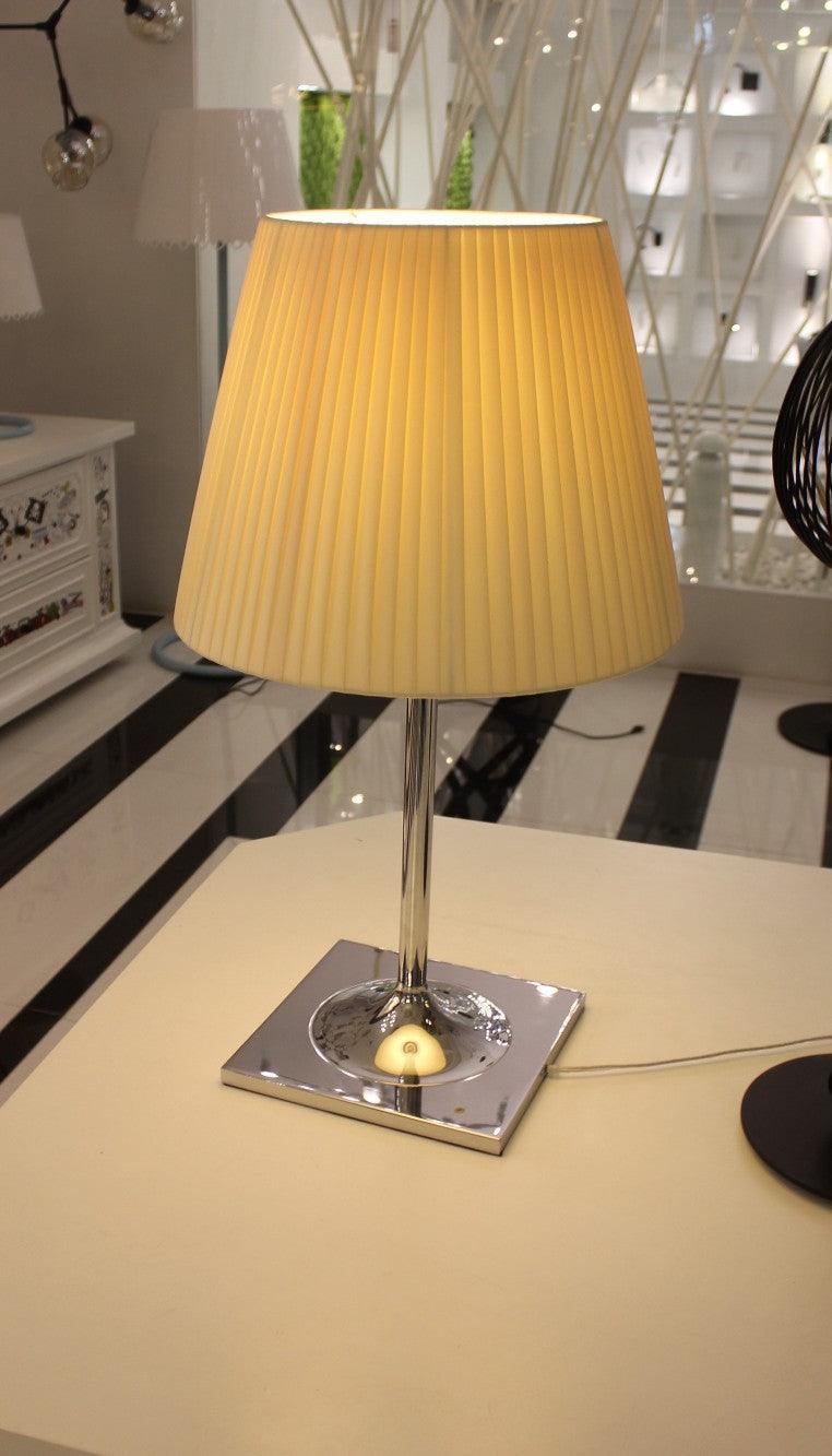 Chrome Prism Table Lamp - Modern Geometric LED Night Light for Bedroom, Living Room & Office Decor | Perfect for Reading, Relaxing & Creating Ambient Lighting