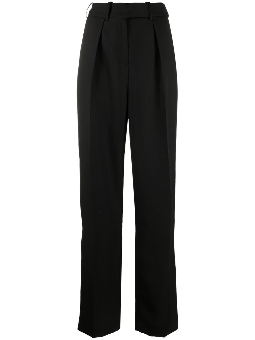 Alexandre Vauthier Black High-Waisted Trousers for Women | Slim Fit Dress Pants | Office Wear & Evening Outfits