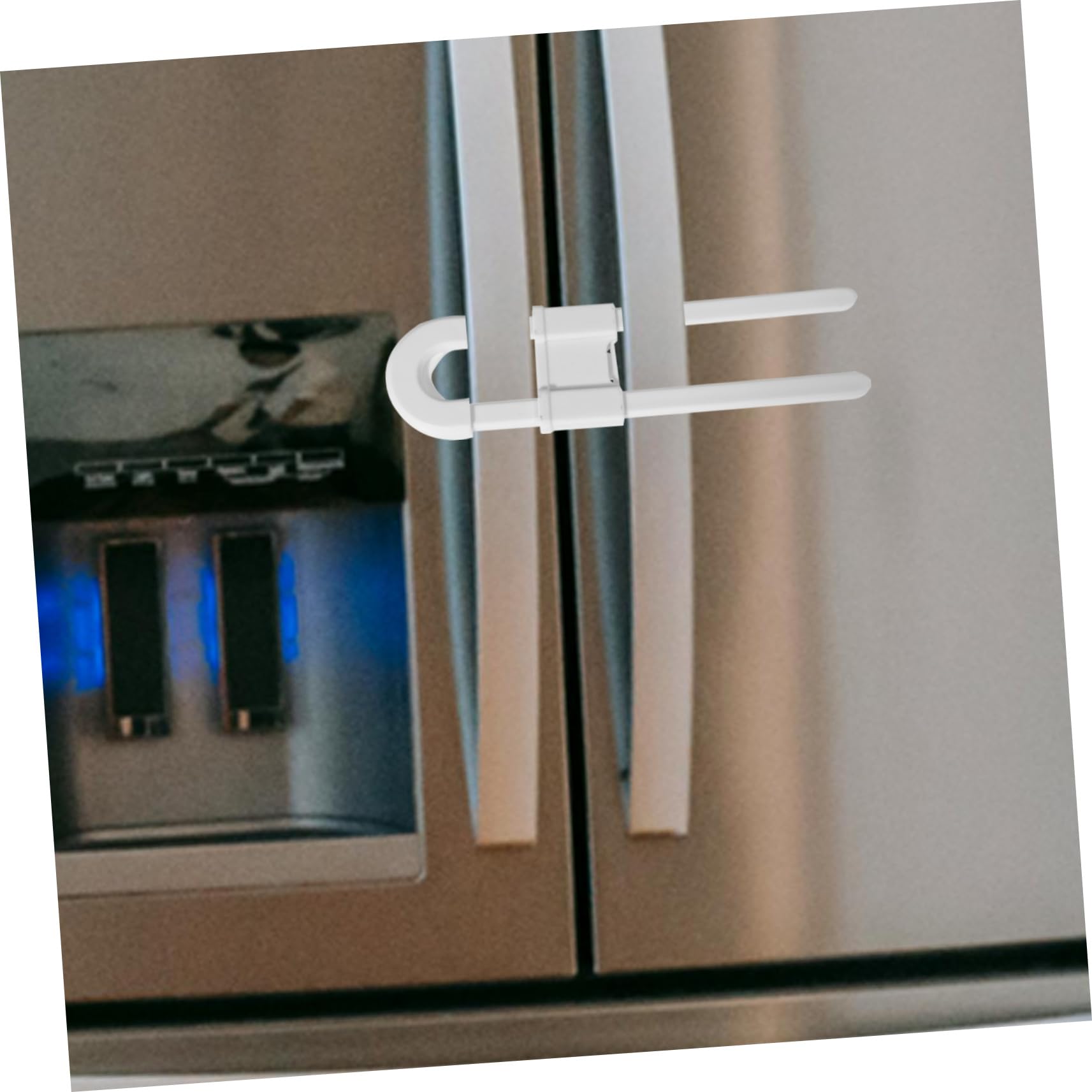 Totority 10-Pack U-Shaped Cabinet Door Locks - Child Safety Latches for Doors & Knobs - Baby Proof Sliding Door Lock for Home Security - Perfect for Kitchen Cabinets, Bathroom Drawers & Wardrobe Safety