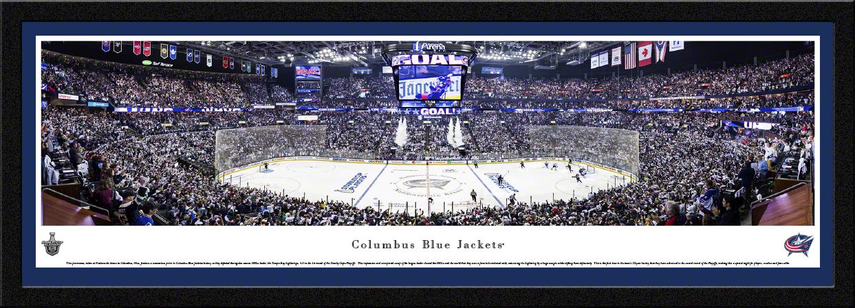 Columbus Blue Jackets NHL Hockey Panoramic Posters & Framed Wall Art - Blakeway Panoramas for Home, Office & Man Cave Decor