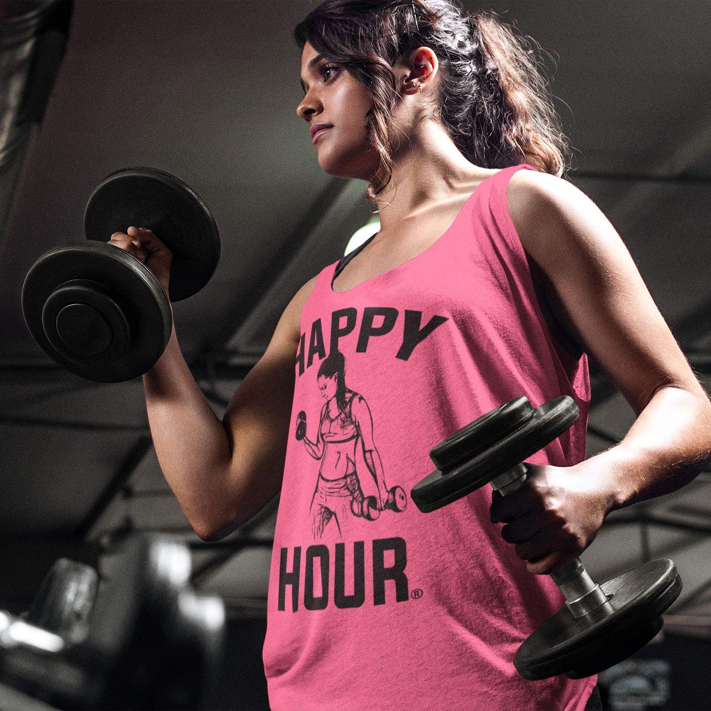 Women's Workout Tank Tops - Breathable Gym Shirts for Weightlifting & Happy Hour - Perfect for Fitness, Yoga & Casual Wear