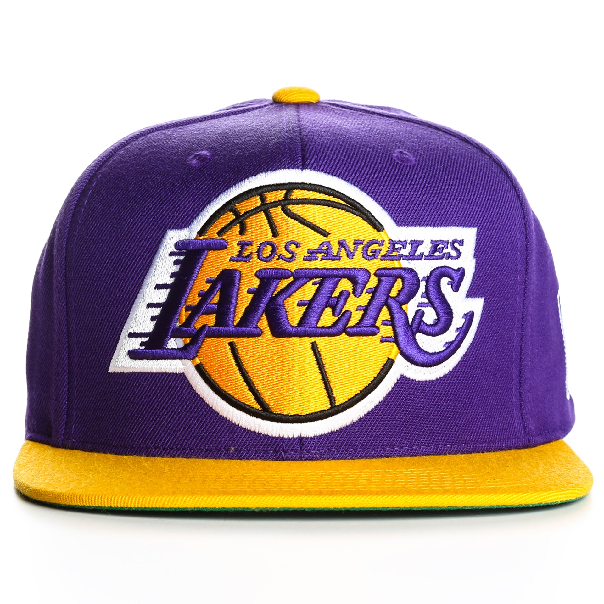 Mitchell and Ness XL Logo 2-Tone LA Lakers Snapback Hat - Purple and Gold - Official NBA Basketball Cap for Men & Women - Perfect for Lakers Fans, Streetwear & Sports Events