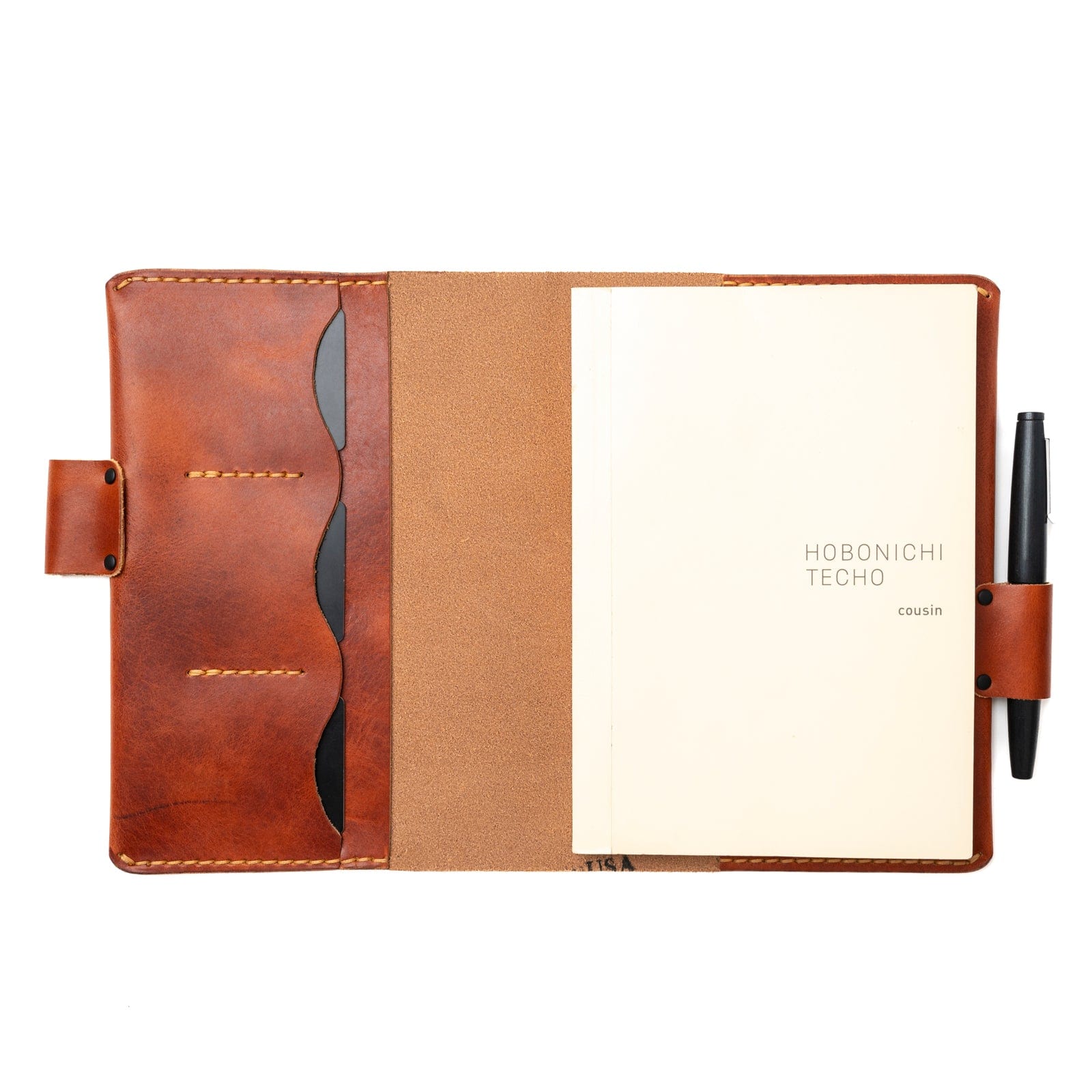 Premium Genuine Leather Hobonichi Cousin Notebook Cover - A5 Size, Durable & Stylish Planner Cover for Daily Journaling, Planning, and Note-Taking - Perfect for Office, School, and Travel Use
