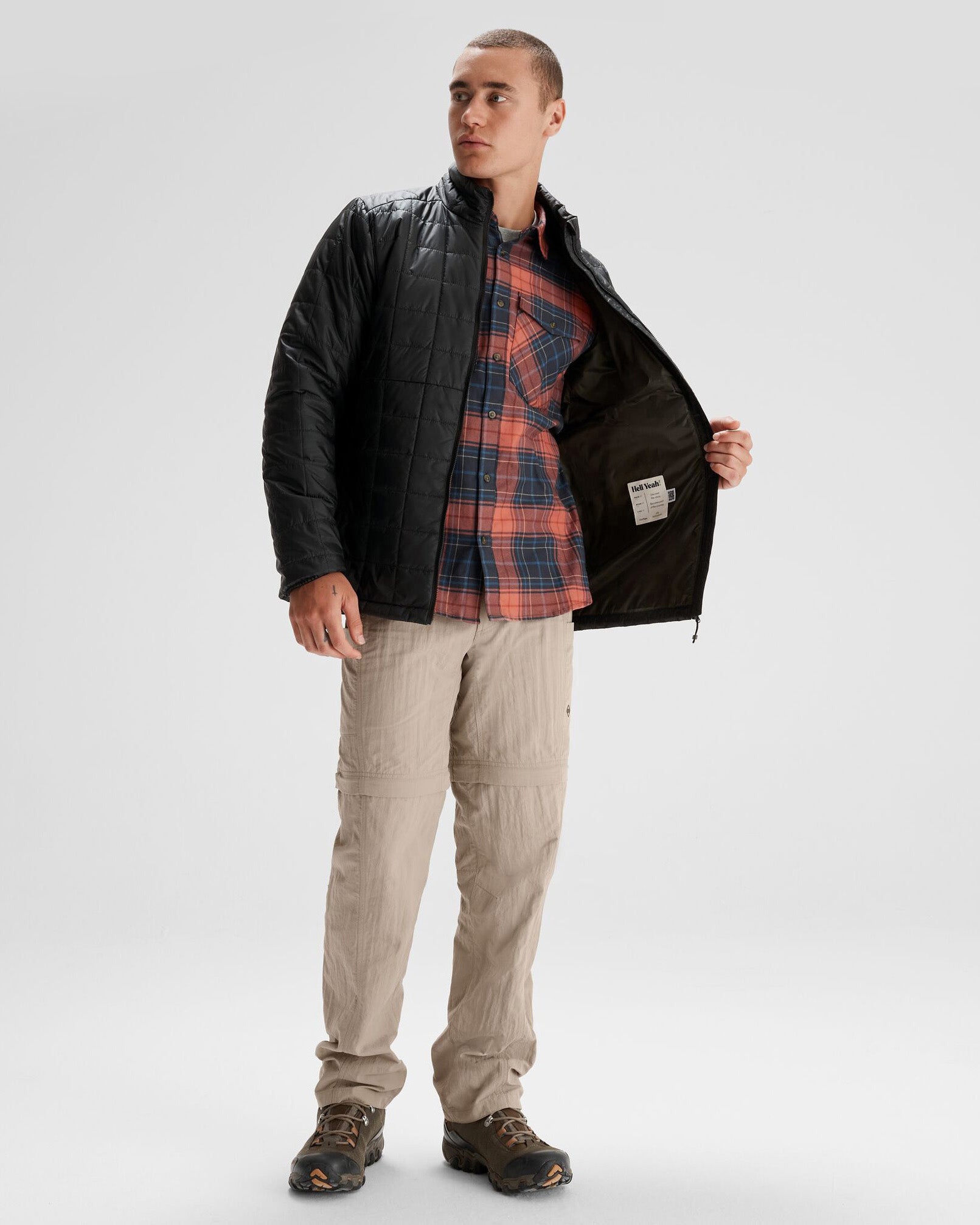 Men's Heli R Insulated Jacket - Waterproof Winter Coat for Outdoor Activities | Black Stingray Color | Perfect for Hiking, Skiing & Cold Weather Adventures
