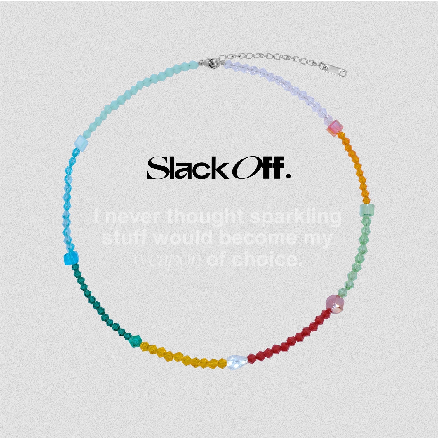 SlackOff Colorful Light and Shadow Necklace - Trendy LED Pendant for Women | Perfect for Parties, Raves & Night Out Accessories