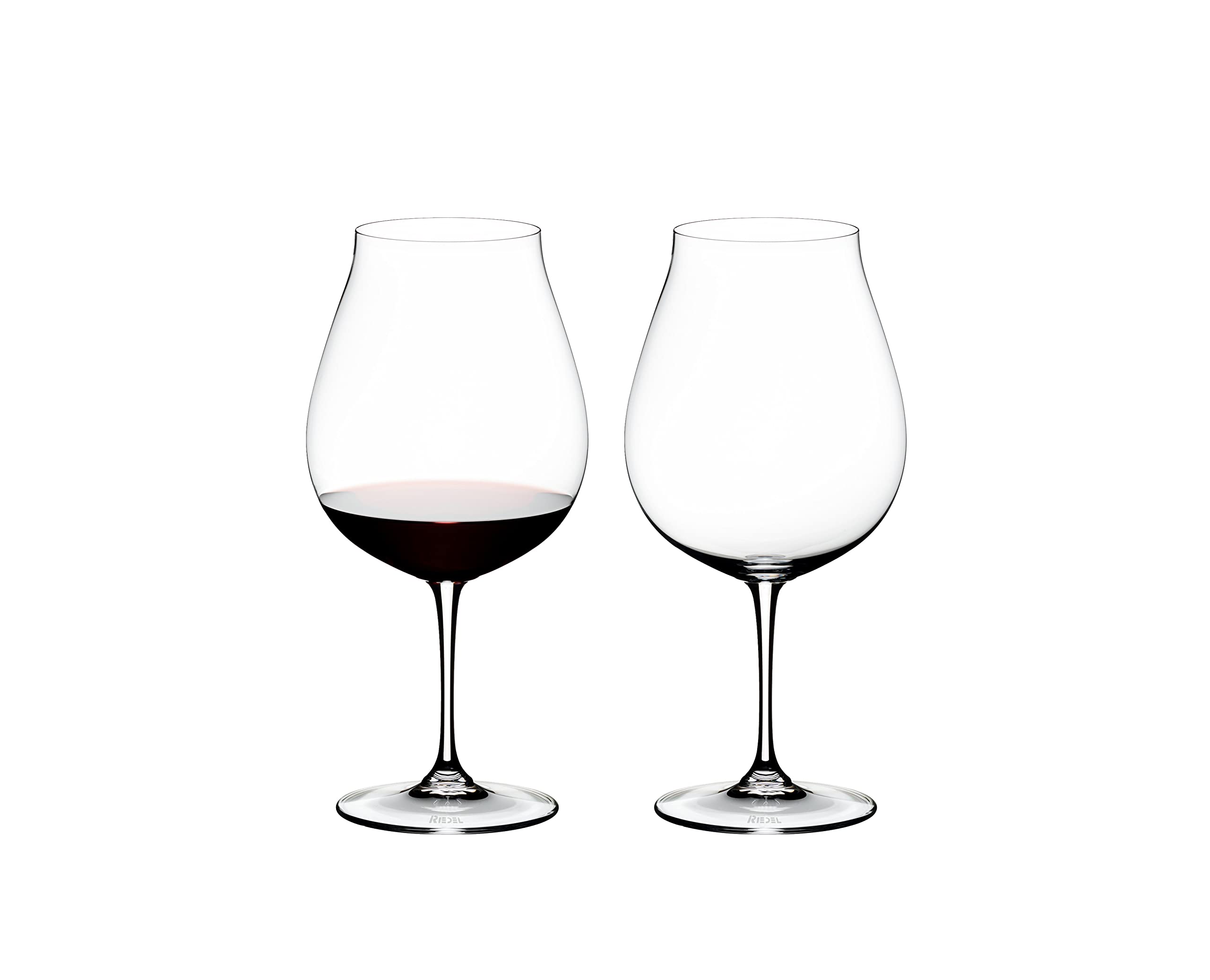 Riedel Vinum New World Pinot Noir Wine Glasses (Set of 2) - Premium Crystal Wine Glasses for Red Wine Tasting, Dinner Parties & Gift Giving