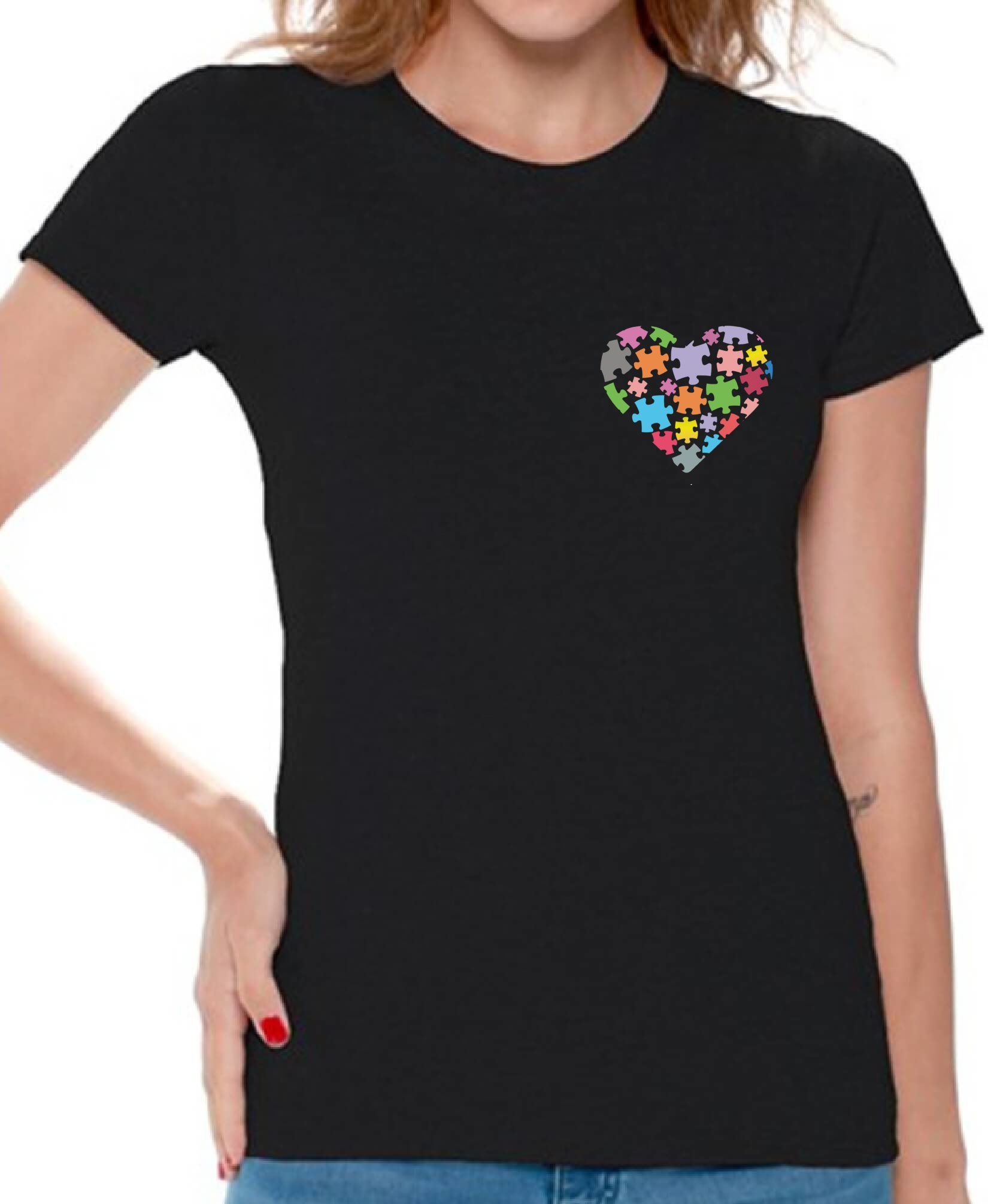 Autism Awareness T-Shirts for Women - Comfortable & Stylish Autism Support Shirts - Perfect Gift for Her - Wear to Fundraisers, Walks & Everyday Support