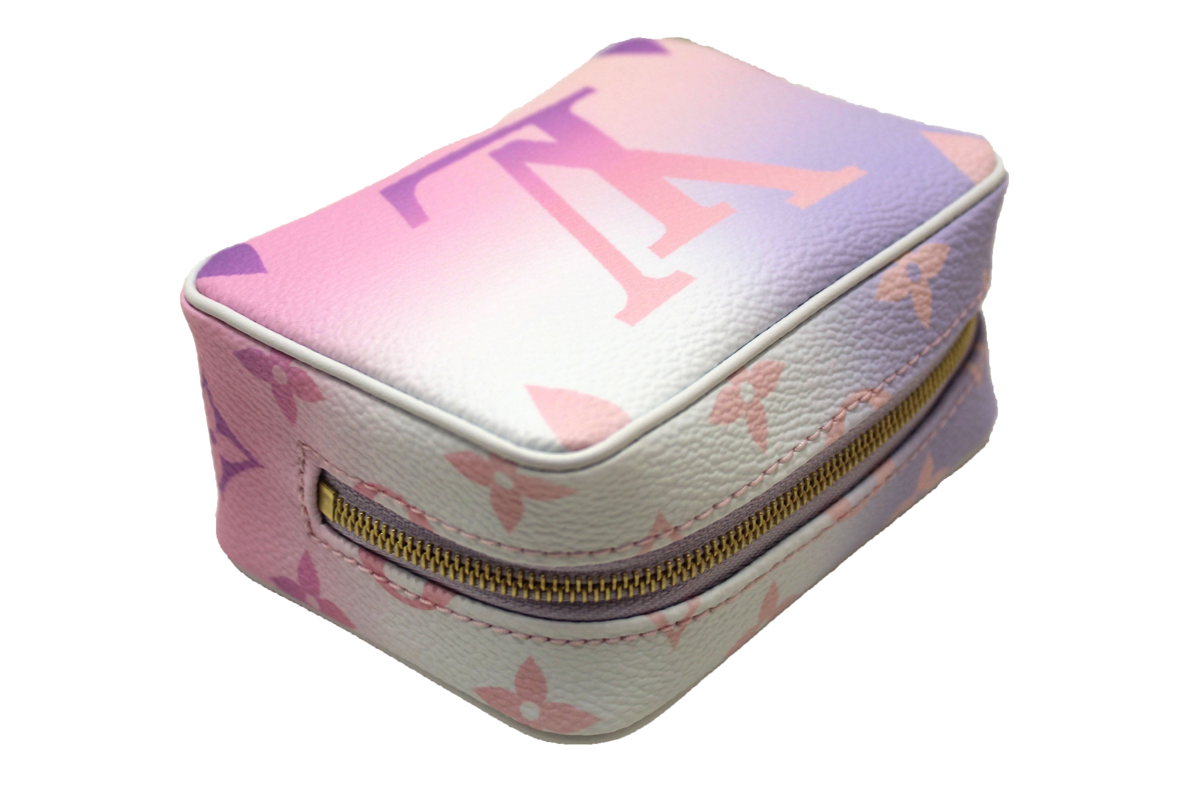 Authentic Louis Vuitton Pastel Escale Giant Monogram Wapity Case - Luxury Compact Wallet for Women, Perfect for Travel, Parties & Everyday Use