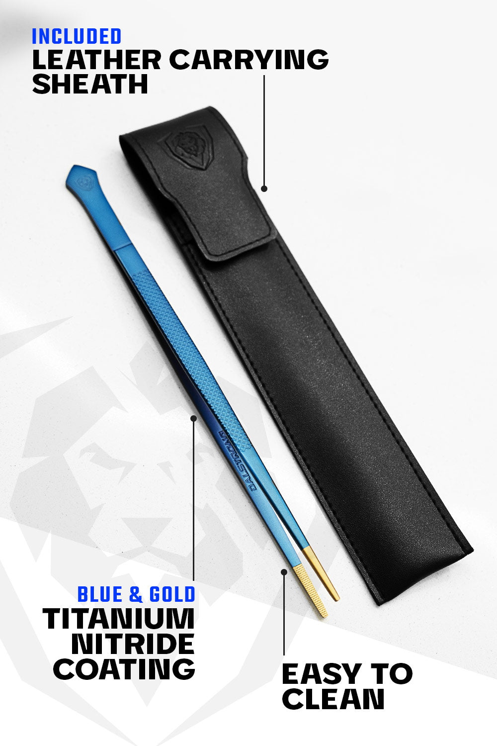 Professional Stainless Steel Tweezers Set of 10 - Dual Color Plated Beauty & Precision Tweezers for Eyebrows, Splinters & Crafts - Dalstrong © | Salon, First Aid & DIY Essential Tools