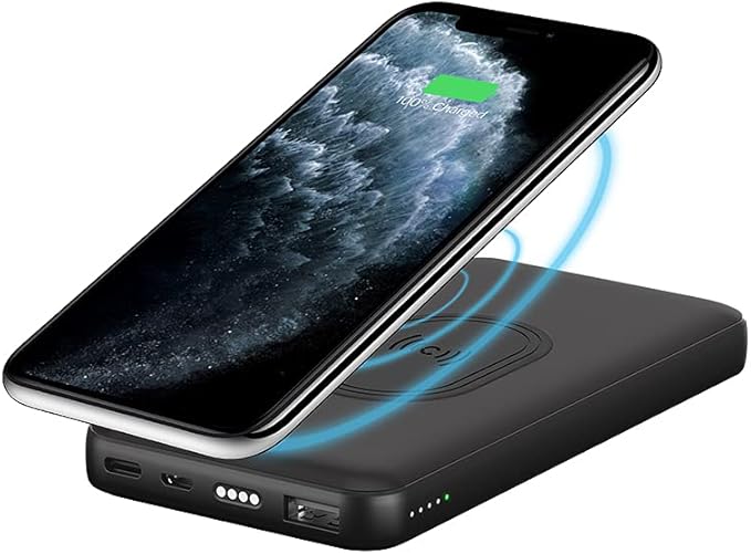 Cygnett ChargeUp Duo 10000mAh Wireless Power Bank with Charging Dock - Fast Portable Charger for iPhone, Samsung & AirPods - Perfect for Travel, Office & Home Use