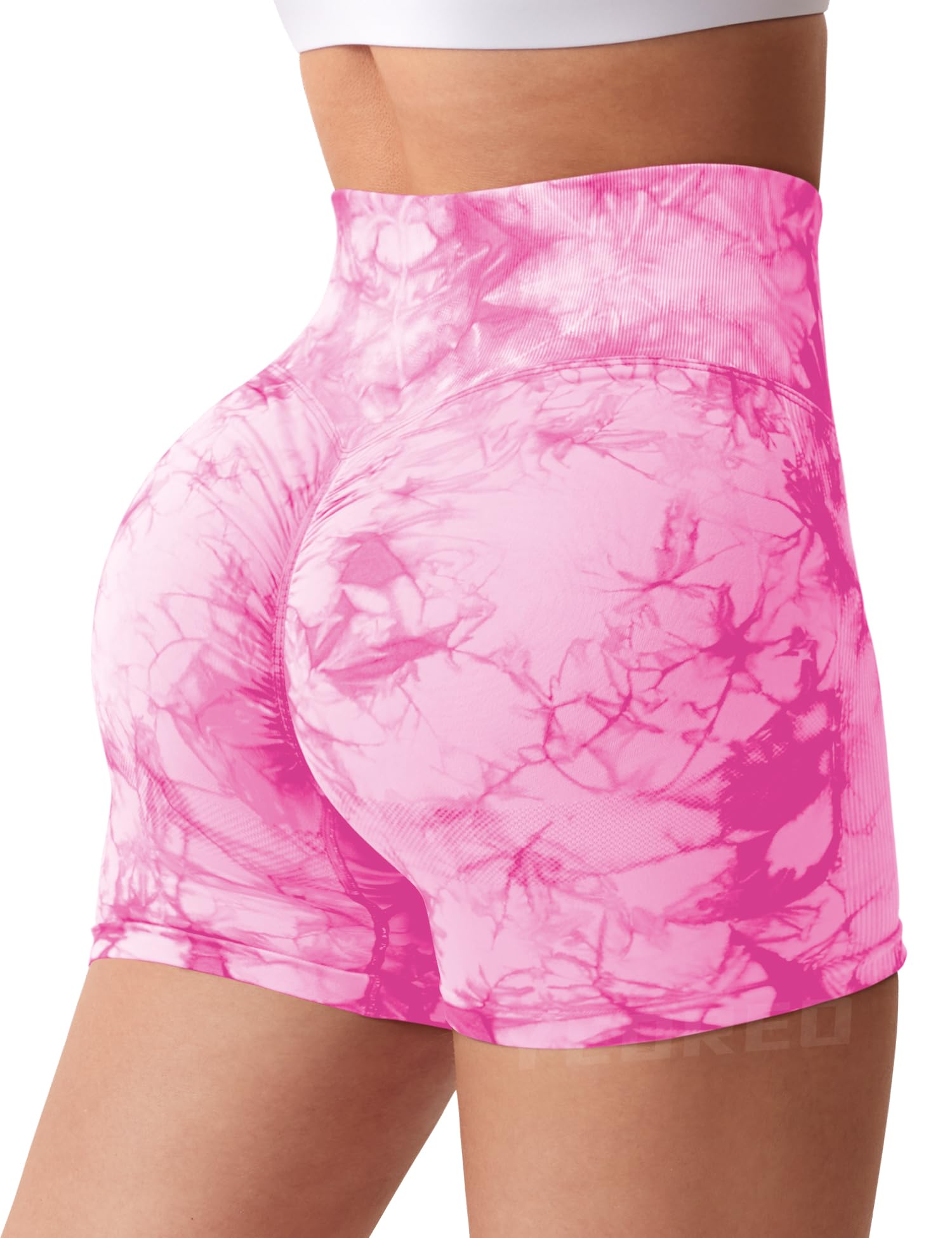 YEOREO High Waist Yoga Shorts for Women - Seamless Workout Gym Cycling Shorts with Contour Fit - Perfect for Yoga, Running, Gym & Outdoor Activities