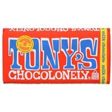 Tony's Choco Lonely 32% Milk Chocolate Bar - 6oz (15 Bars per Case) | Premium Belgian Chocolate for Baking, Gifts & Snacking