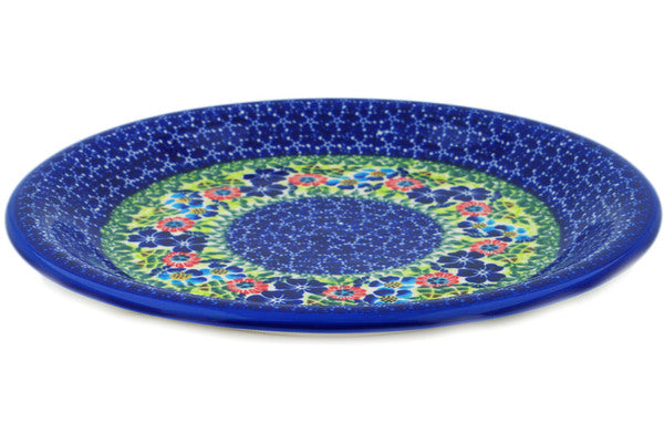 10-Piece Cobalt Blue Water Meadow Dinner Plate Set - Elegant Porcelain Plates for Dining, Entertaining & Home Decor