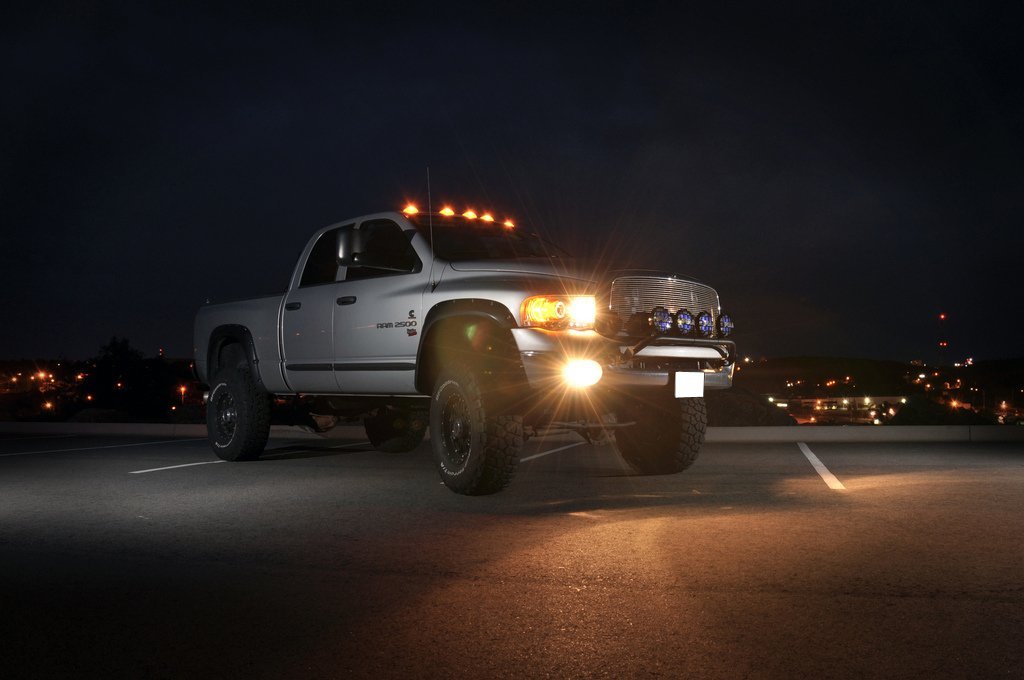 Amber LED Roof Lights for Dodge RAM, Ford F Series, Chevy & GMC Trucks - Clear Lens Cab Lights - Durable Off-Road Lighting for Night Driving & Work Trucks