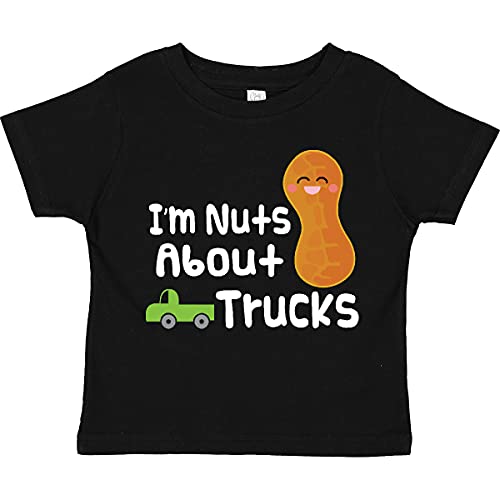 Inktastic Nuts About Trucks Boys Toddler T-Shirt - Cute Graphic Tee for Toddler Boys, Truck Lovers - Perfect for Playdates, Birthday Gifts & Everyday Wear