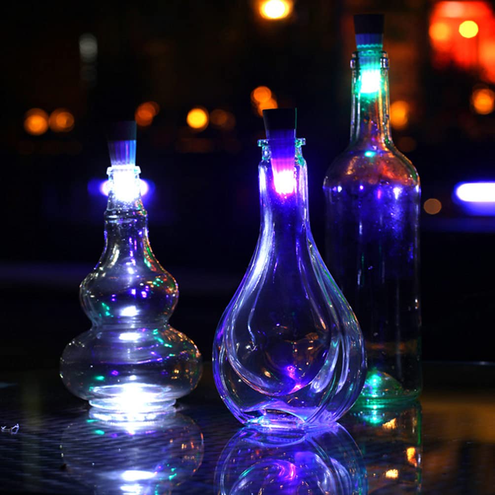 Rechargeable LED Cork Bottle Lights - USB Powered for Christmas & Halloween Decor