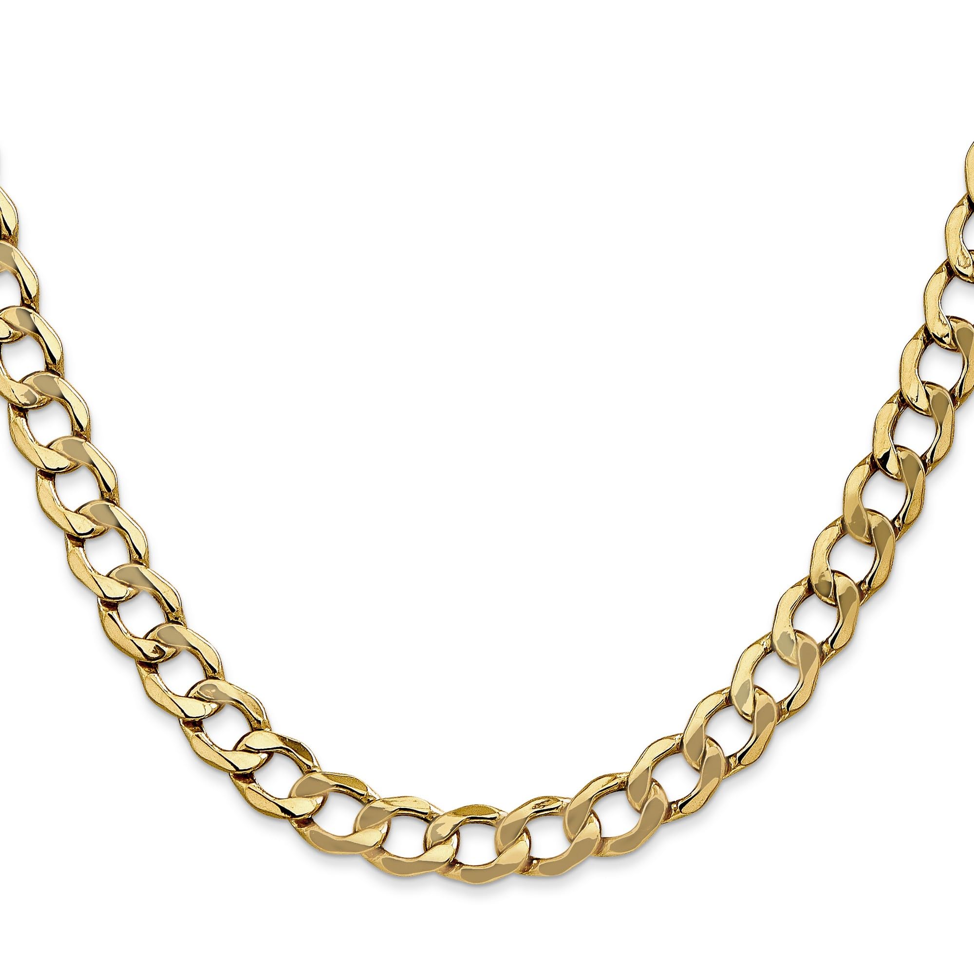 14K Yellow Gold Lightweight Curb Chain Necklace, Bracelet or Anklet - Elegant Layering Jewelry for Women, Gift for Her, Everyday Wear & Special Occasions