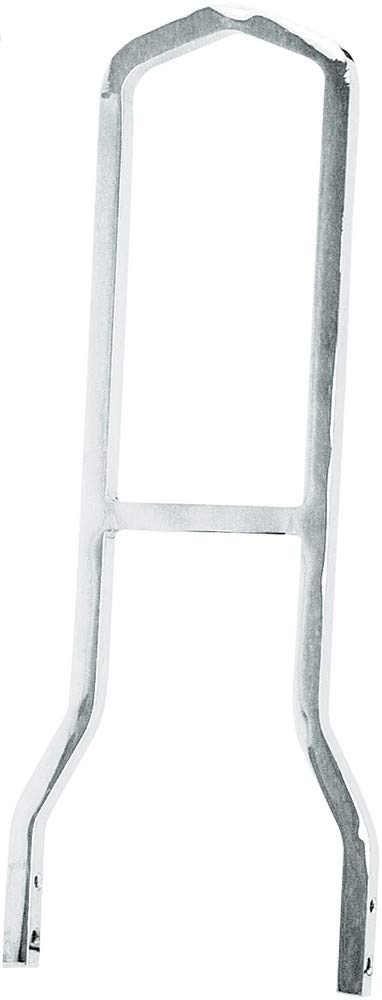 Chrome Hard Drive Tall Sissy Bar 086105 - Heavy Duty Motorcycle Luggage Rack for Harley Davidson Touring Bikes