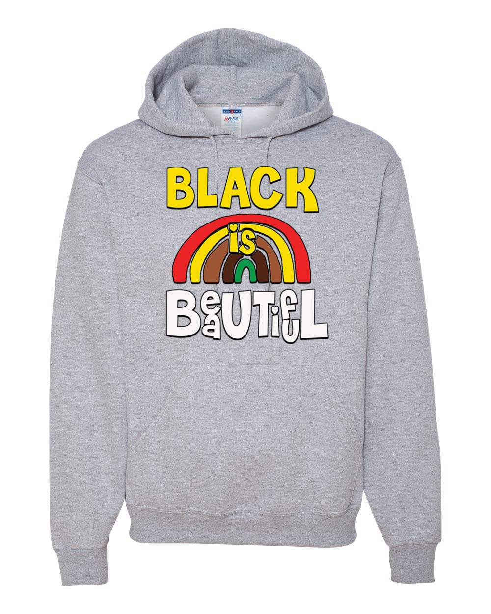 Wild Bobby Black is Beautiful Black Pride Unisex Graphic Hoodie Sweatshirt - Stylish & Comfortable for Everyday Wear, Street Fashion & Social Events