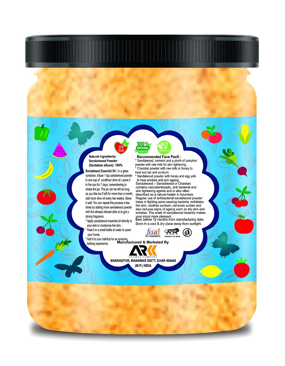 Organic Infinity Sandalwood Powder for Face Masks & Skin Care - 100% Pure Natural Facial Treatment for Glowing Skin - 100g (3.5oz) - Perfect for DIY Spa, Ayurvedic Remedies & Relaxation Therapy