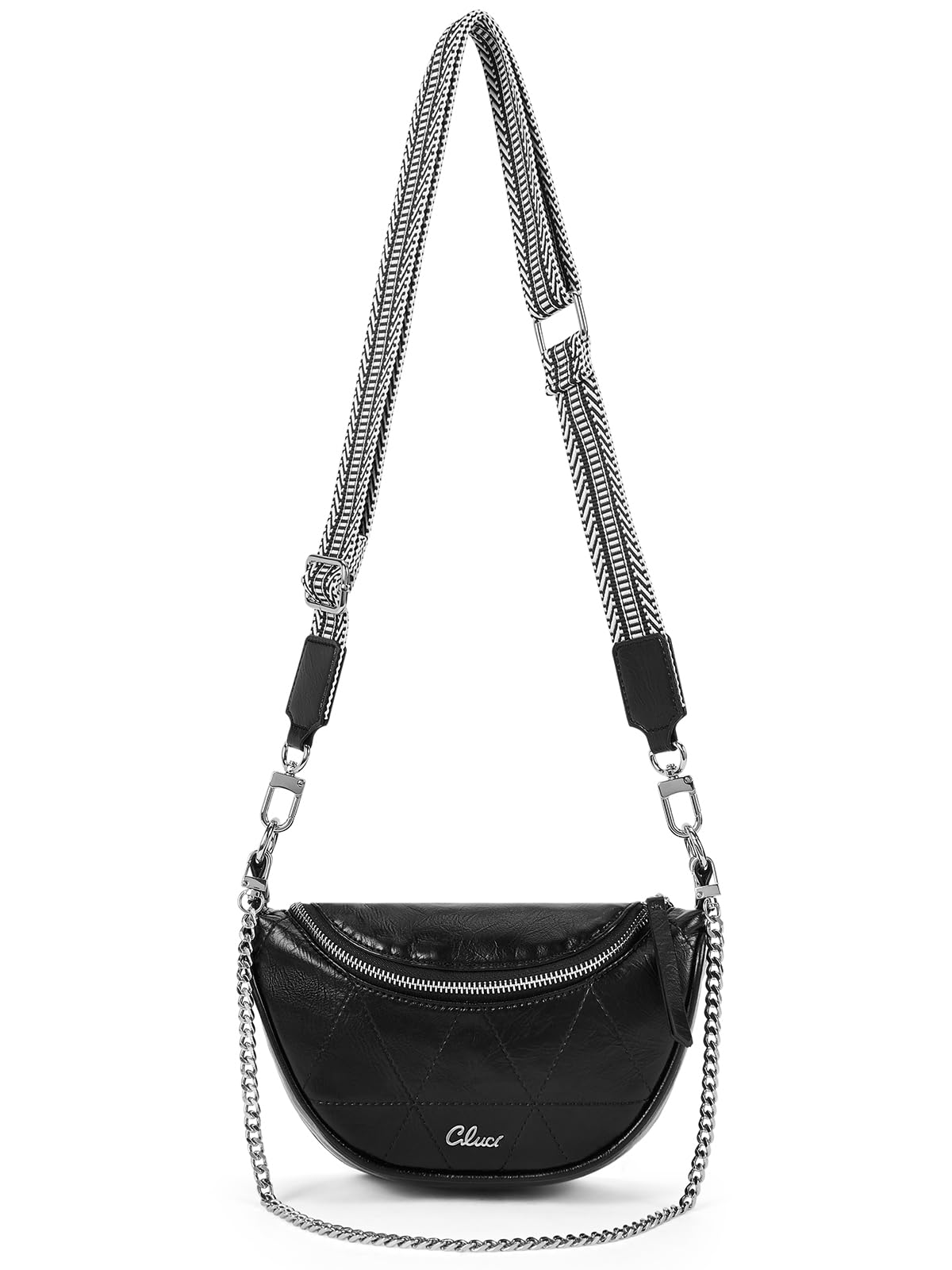 CLUCI Women's Leather Crossbody Bag - Stylish Fanny Pack & Sling Bag for Everyday Use, Travel, and Outdoor Activities