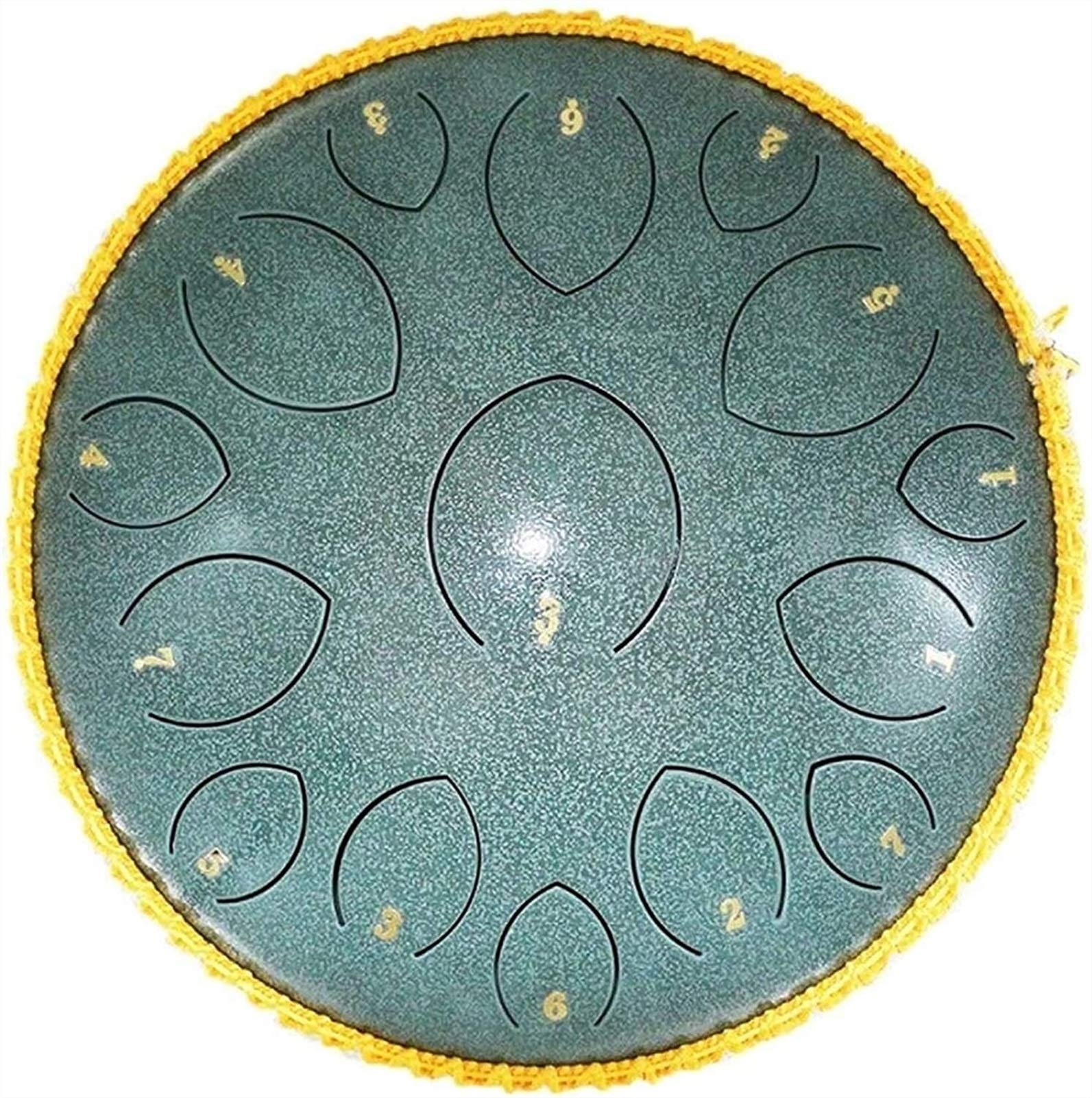 14 Inch Steel Tongue Drum - 15 Note Percussion Instrument | Handpan Drum for Meditation, Yoga & Relaxation | Chakra Sound Healing Instrument for Music Therapy & Zen Practice (Color: C) - Perfect for Home Meditation, Sound Bath Sessions & Music Performances