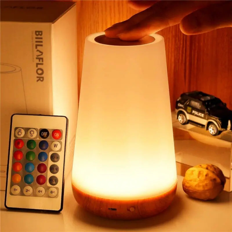 OYO Rechargeable Bedside Lamp - USB Touch Control Night Light with 3 Brightness Levels, Perfect for Bedroom, Nursery, Reading & Power Outages