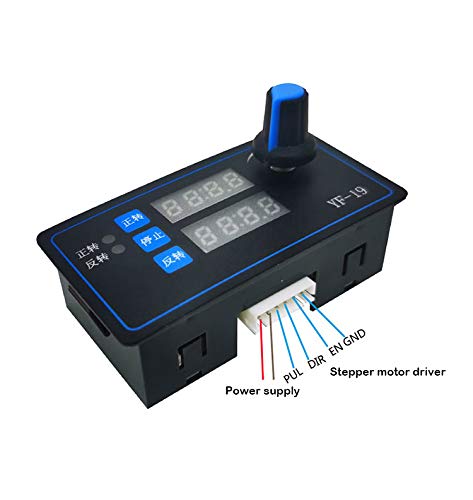 Taidacent 42 57 Stepper Motor Driver Module - Forward/Reverse Control, Programmable PLC Speed Controller for Angle Pulse Motor (Ideal for CNC Machines, 3D Printers & Robotics)