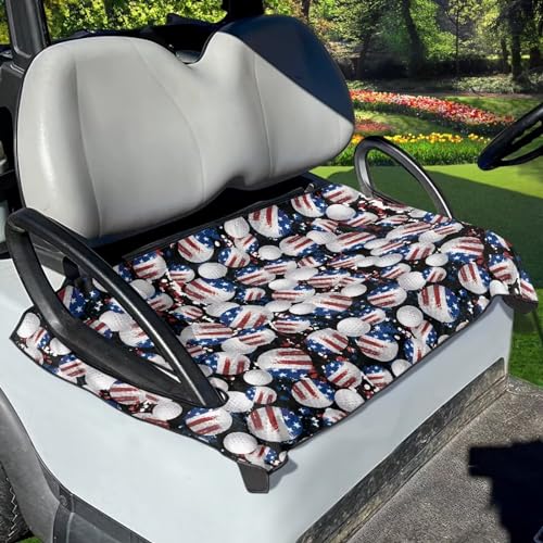 Golf Ball American Flag Paint Splatter